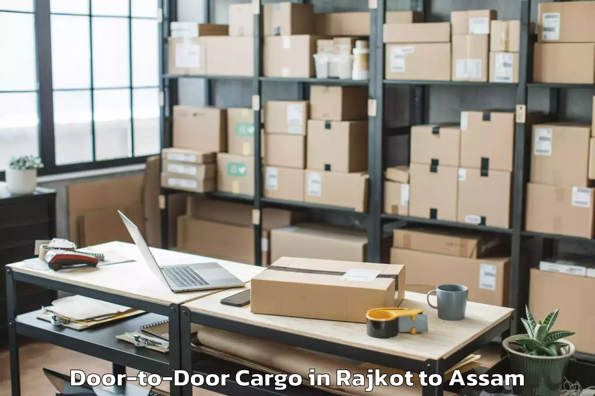 Book Rajkot to Abhilashi University Silchar Door To Door Cargo Online